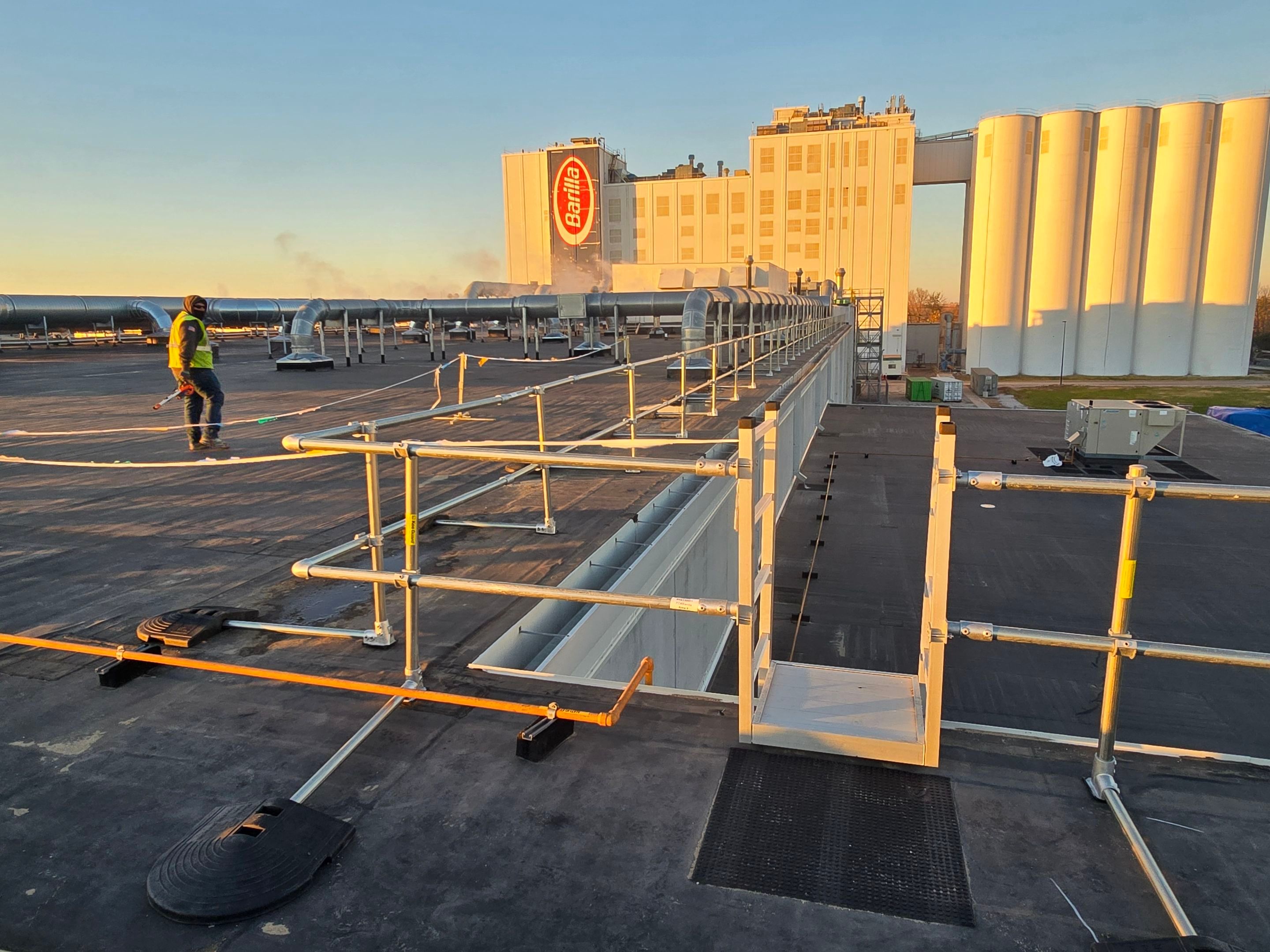 Rooftop Fall Protection for Barilla America - Kee Safety