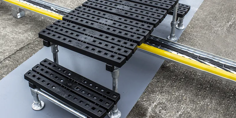 Slip Joint Railing Safety Railing and Modular Guardrail made from Slip-on Railing Fittings ...