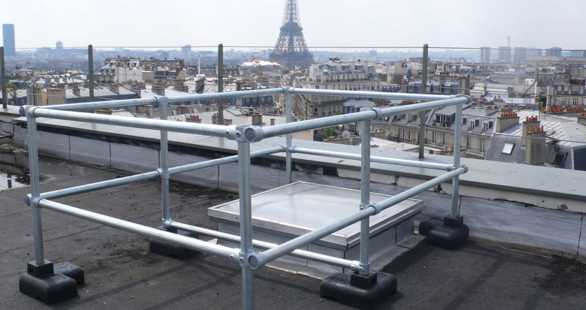 Kee Dome® Skylight Railing - Fall Protection Railing for Skylights ...