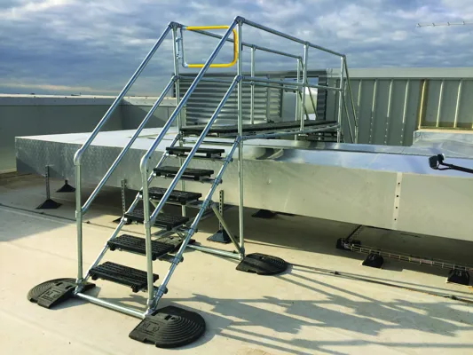 Safety Railing and Modular Guardrail made from Slip-on Railing Fittings ...