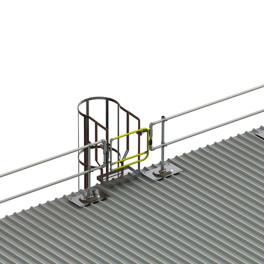 Sistema de barandillas para escaleras Kee Guard® | acceso seguro a cubiertas | sistemas de protección anticaídas en cubiertas