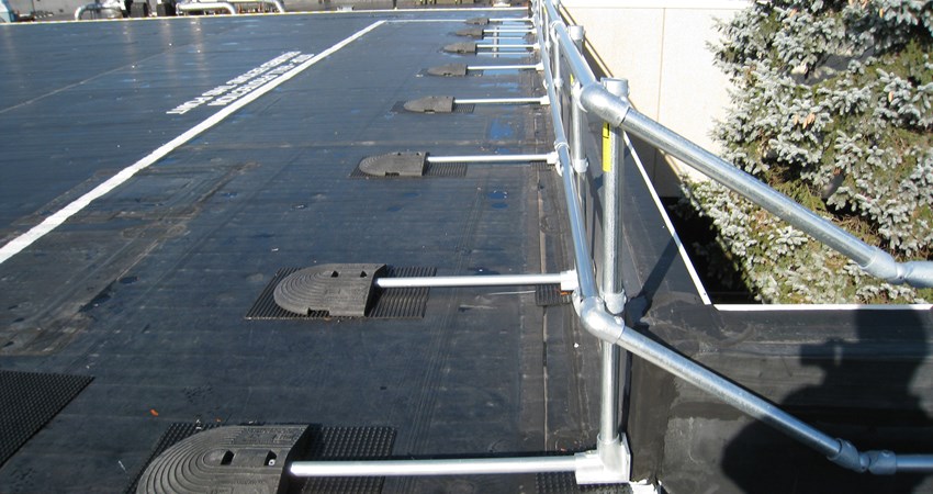 KeeGuard® Rooftop Safety Guardrail - Safety Rail