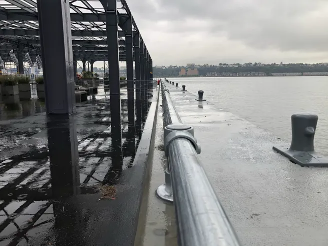 Watergate Platform Railing Pier 76 Waterfront Venue - Pedestrian Railing - Kee Safety