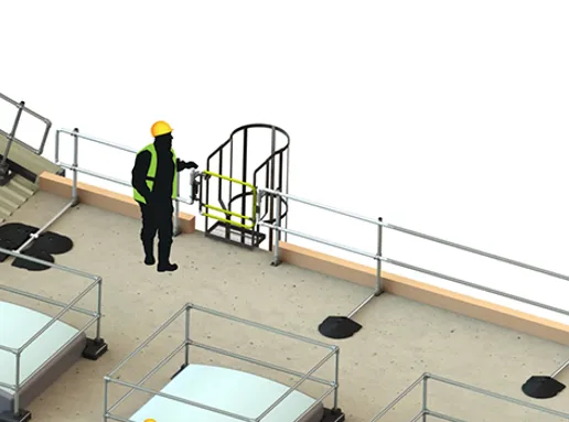 Fall Protection for Ladders, Hatches and other Rooftop Access Points ...