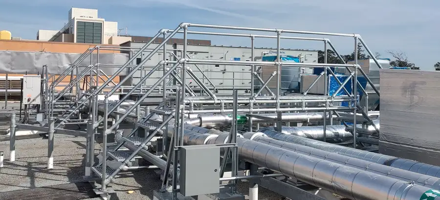 Kee Crossover Custom Kee Step Crossover Solution at Stanford Medical Center - Kee Safety
